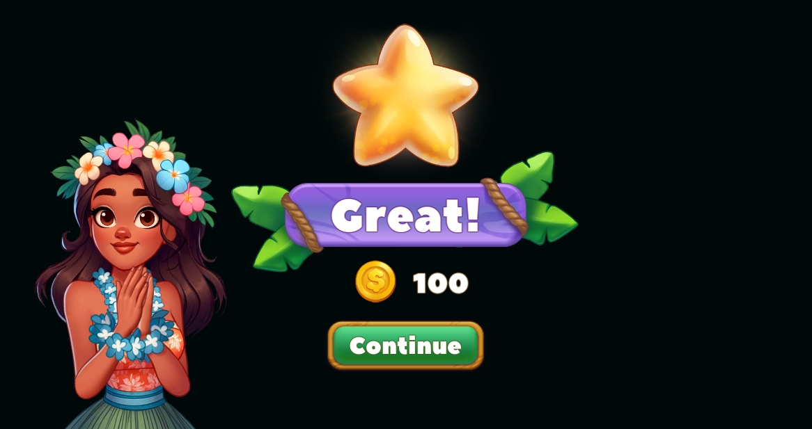 Block Puzzle Tropical Story Screenshot 3